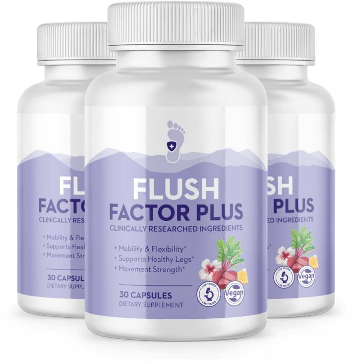 Flush Factor Plus support fluid regulation in your legs, ankles, and feet